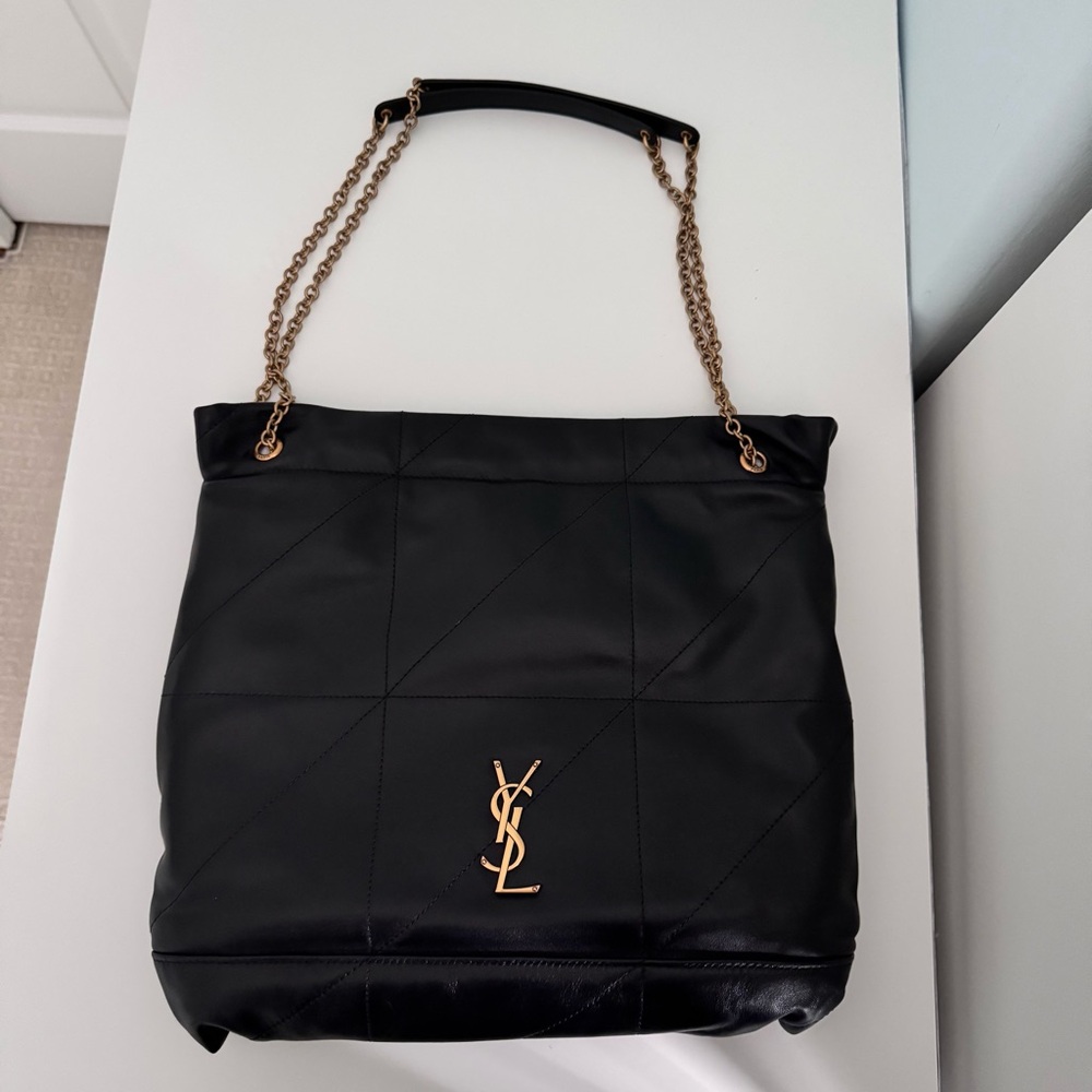 COPY - Saint Laurent Black Leather Jamie Pochon Bag